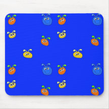 De Blauwe Insecten van Placemat Mousepad van het k Muismatten