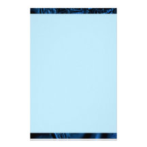 De blauwe Kantoorbehoeften van de Grens van de Rim Briefpapier Papier