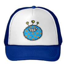 De blauwe Kiem van de Cartoon Petten