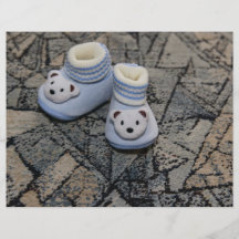 De blauwe schoenen van het baby folder