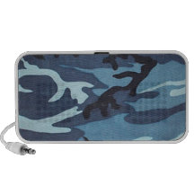 De blauwe Spreker van de Krabbel Camo iPod Speaker