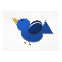 De blauwe Uitnodiging van de Vogel
