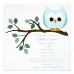 De blauwe Uitnodiging van het Baby shower van de U
