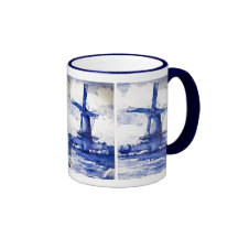 De Blauwe Windmolen van Delft Koffie Mok