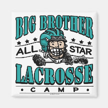 De Blauwgroen Helm van de Lacrosse van de grote Br Koelkast Magneetjes