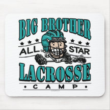 De Blauwgroen Helm van de Lacrosse van de grote Br Muismat
