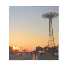 DE BLOCNOTE VAN DE PROMENADE VAN CONEY ISLAND NOTITIE BOEK