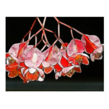 De Bloemen van de Vleugel van de Engel van Fractal Wenskaart