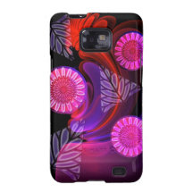 De bloemen van het de melkweggeval van Samsung Blo Samsung Galaxy SII Case