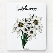 De Bloemen van het edelweiss Muismatten