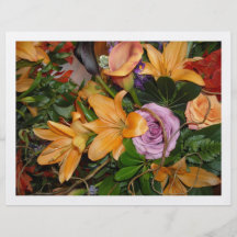 De Bloemen van het Huwelijk van de herfst Folder Ontwerp