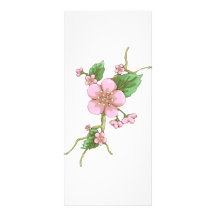 De Bloesems van Sakura Reclamekaart Ontwerp