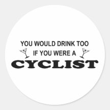 De boissons cycliste trop - autocollant