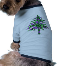 De Bomen van Delite van het strand Honden T-shirt