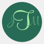 De bos Elegante Verbindingen van de Envelop van he Ronde Stickers