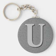De Brief U van het monogram Sleutel Hangers