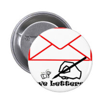 De brieven van de liefde speld button