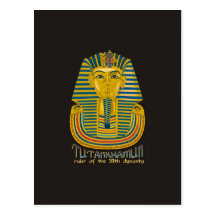 De brij van Tutankhamun, de oude Koning Tut van Eg Wenskaart