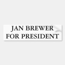DE BROUWER VAN JANUARI VOOR PRESIDENT BUMPERSTICKERS