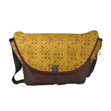 De bruine en Gele Zak van de Boodschapper Courier Bags