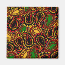 De Bruine Paisley Magneet van mod.