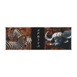 de buffelszebra van Afrika van safaridieren Canvas Afdruk