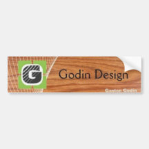 De bumper van het Ontwerp van Godin stiker Bumperstickers