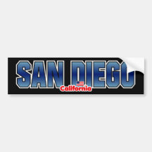 De Bumper van San Diego Bumpersticker
