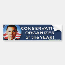 De bumpersticker politieke van de "Conservatieve O