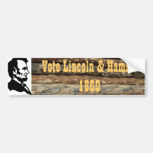 De bumpersticker van het President van Lincoln