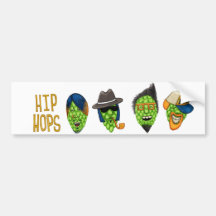 De bumpersticker van hiphoppen