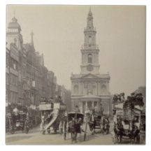 De bundel, c.1880 (sepia foto) geboortetegeltje