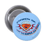 De Burger van de superman van de Wereld Speldbuttons