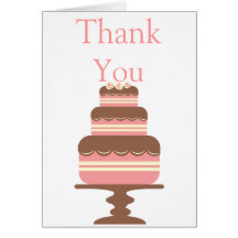 De cake Bruids ShowerThank u kaardt Kaarten