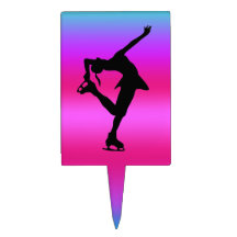 De Cake Topper van de Schaatser van het cijfer