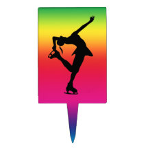 De Cake Topper van de Schaatser van het cijfer