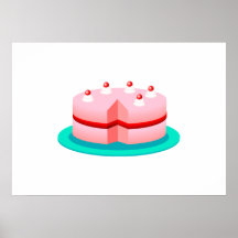 De Cake van de verjaardag Afdruk
