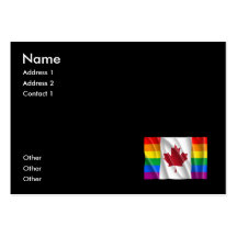DE CANADESE VROLIJKE GOLVENDE VLAG VAN DE TROTS VISITEKAARTJE