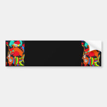 De Cartoon van de Kinderen van de koe/van de Stier Bumperstickers