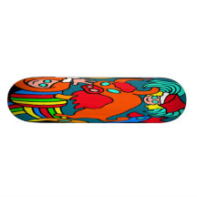 De Cartoon van de Kinderen van de koe/van de Stier Persoonlijk Skateboard