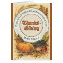 De Christelijke Kaarten van de Thanksgiving