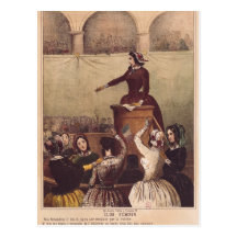 De Club van vrouwen, c.1848 Wens Kaart