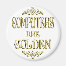 De COMPUTERS zijn Gouden Koelkast Magneten