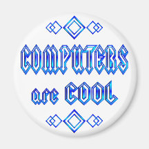 De computers zijn Koel Koelkast Magneten