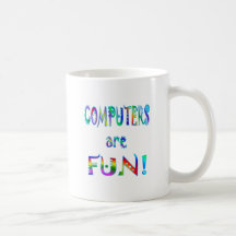 De computers zijn Pret Koffie Beker