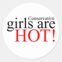 De conservatieve Meisjes zijn Heet Ronde Stickers