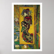 De Courtisane par Vincent van Gogh Affiche