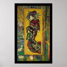 De Courtisane par Vincent van Gogh Affiche