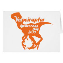 De Dag van de Voorlichting van Velociraptor Wenskaarten