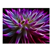 De Dahlia van Fractalius Wenskaart